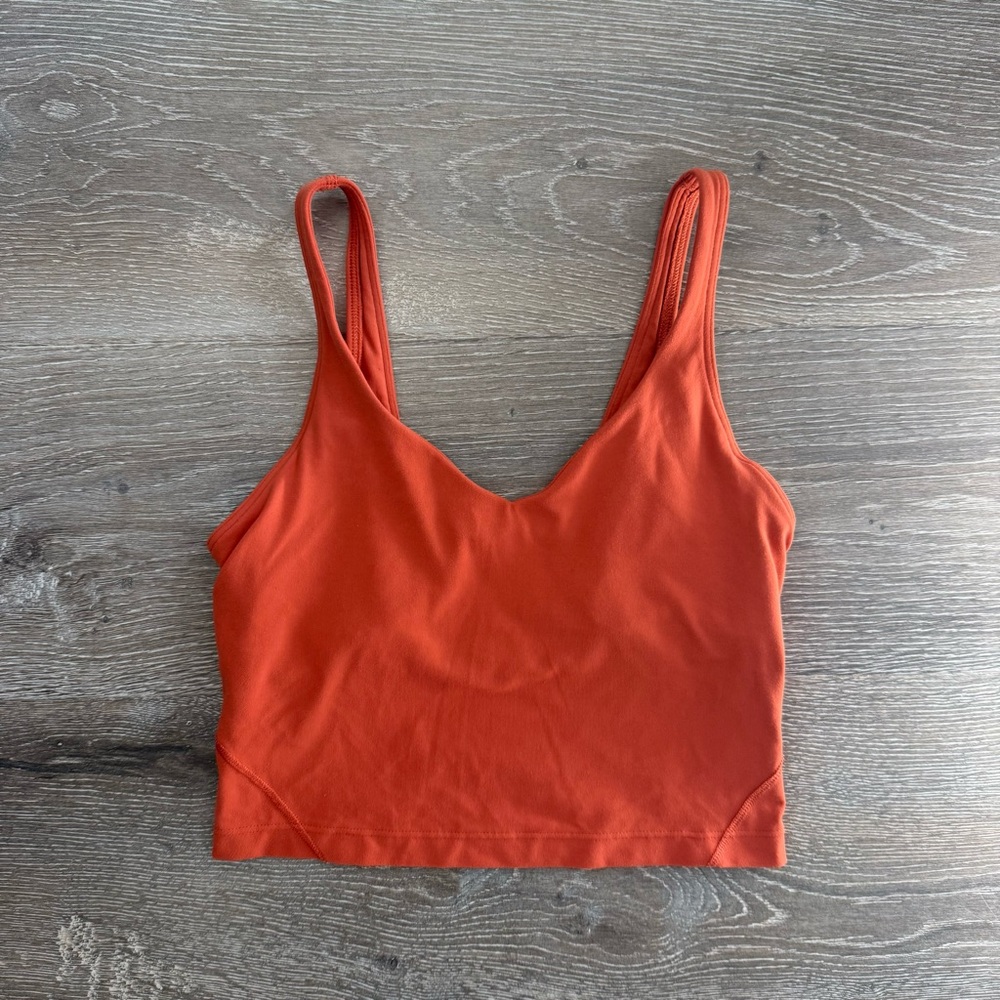 Lululemon orange align tank 4
